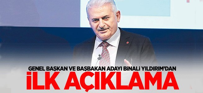AK Parti'de Genel Başkan Adayı Binali Yıldırım oldu