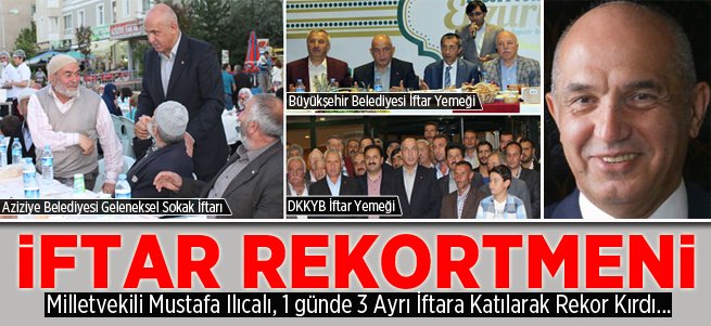 Ilıcalı İftardan İftara Koşarak Rekor Kırdı