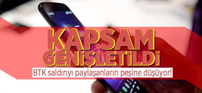 BTK saldırıyı paylaşanların peşine düşüyor