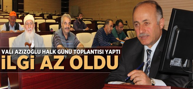 Vali Azizoğlu 'Halk Günü' Toplantısı Yaptı