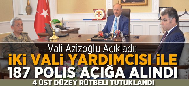 Erzurum'da 2 Vali Yardımcısı Açığa Alındı
