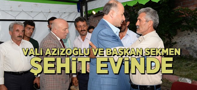 Vali Ve Başkan'dan Şehit Evine Ziyaret