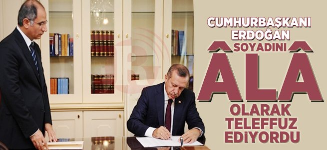 Erdoğan Şapkalı "A" İle Efkan Ala'nın Soyadını Telaffuz Ediyordu