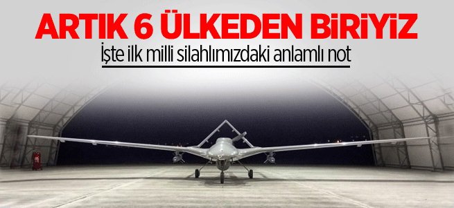 İlk Milli Silahlı İHA'nın Roketinde Anlamlı Not