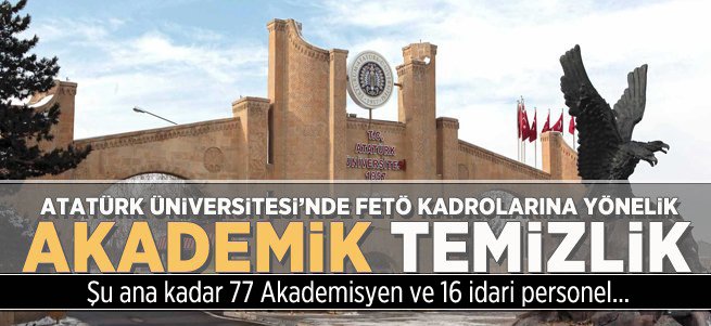 Üniversite'de 77 Akademisyen Açığa Alındı