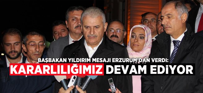 Yıldırım'dan terörle mücadele mesajı!