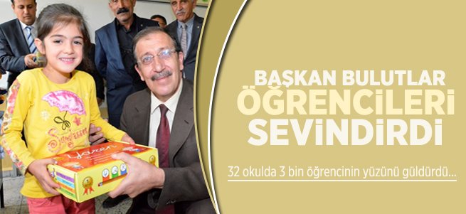 Başkan Bulutlar öğrencileri sevindirdi