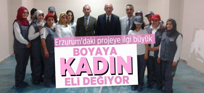 'Kadın Boyacı Ustalar Projesi’ne ilgi büyük