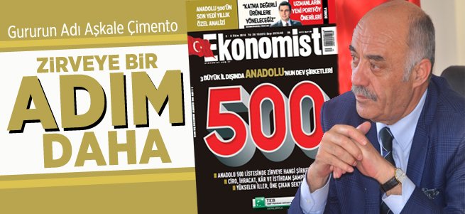 Aşkale Çimento Anadolu 500'de 65'inci Sırada