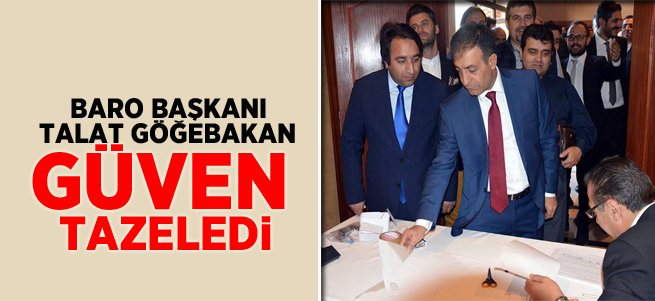 Baro Başkanı Göğebakan Güven Tazeledi