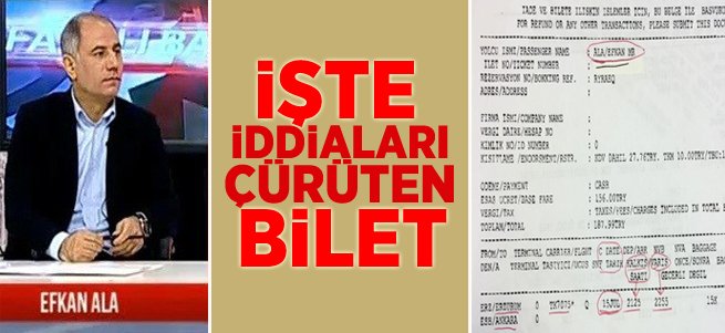 Efkan Ala’nın Ankara bileti iddiaları çürüttü