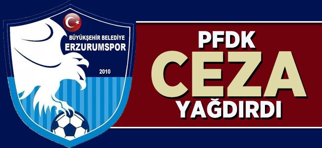 PFDK B.B Erzurumspor'a ceza yağdırdı