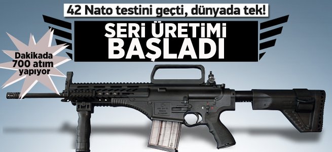 Milli piyade tüfeğinin seri üretimi başladı