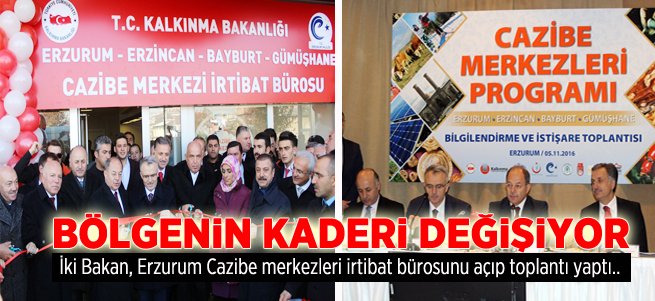 Erzurum cazibe merkezleri ofisi açıldı