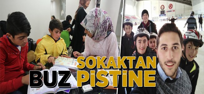 Sokaktan buz pistine