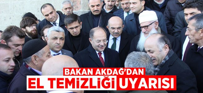 Bakan Akdağ'dan 'el temizliği' uyarısı