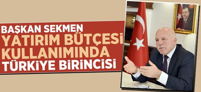 Başkan Sekmen Türkiye Birincisi Oldu