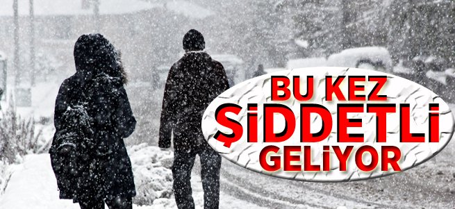 Erzurum'a bu kez şiddetli kar geliyor