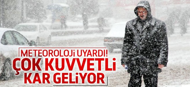 Erzurum için meteorolojik uyarı