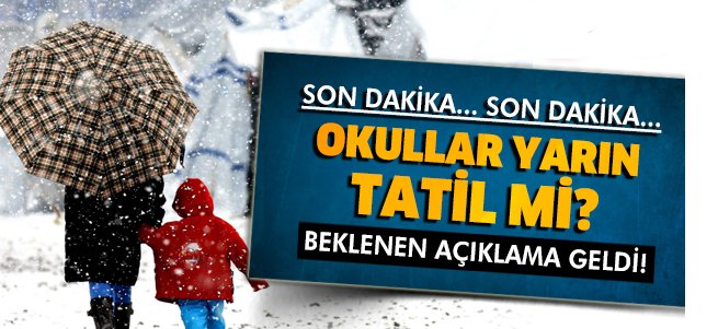 Erzurum'da okullara kar tatili uzatıldı