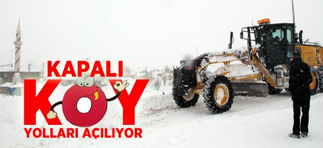 Doğu'da kapalı köy yolları açılıyor