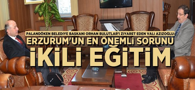 Vali Azizoğlu'ndan Başkan Bulutlar'a Ziyaret