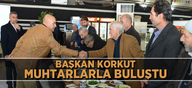 Ali Korkut muhtarlarla bir araya geldi