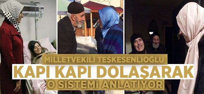 Milletvekili Taşkesenlioğlu kapı kapı dolaşıyor