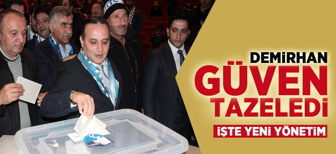 Ali Demirhan Güven Tazeledi! İşte Yeni Yönetim...