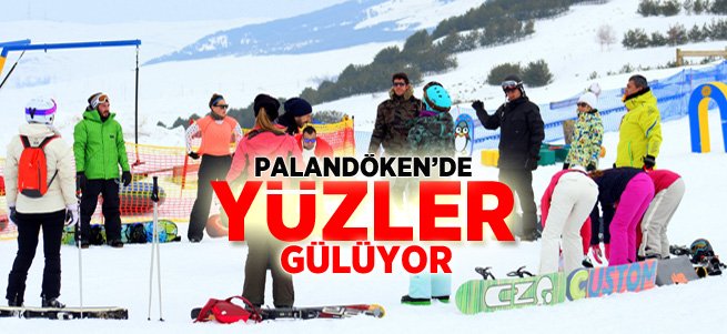 Palandöken'de yüzler gülüyor