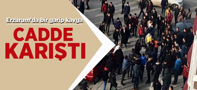  Erzurum’da iki grup tekme tokat birbirine girdi