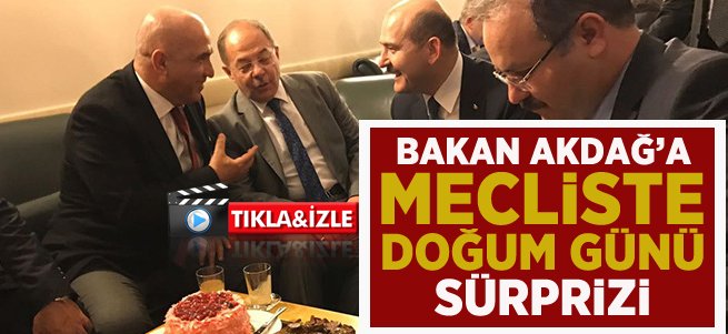 Bakan Akdağ'a sürpriz doğum günü