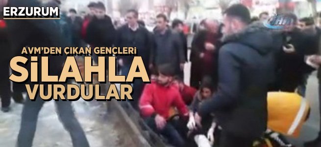 Erzurum’da iki kişi ayaklarından vuruldu
