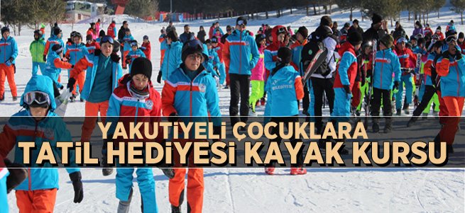 Çocuklara yarıyıl tatili hediyesi kayak kursu