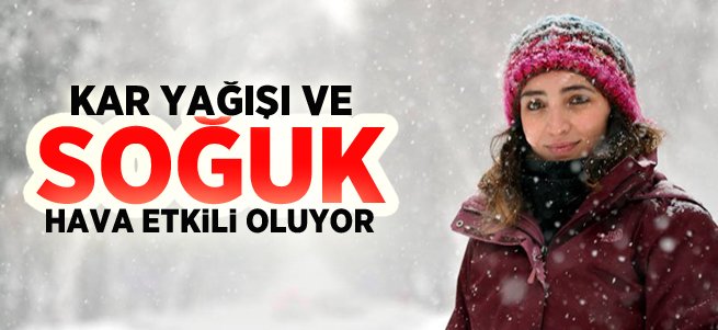 Doğu'da kar yağışı ve soğuk hava etkili