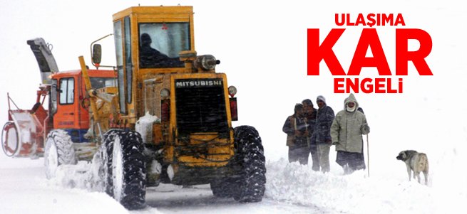 Doğu Anadolu'da ulaşıma kar ve tipi engeli 