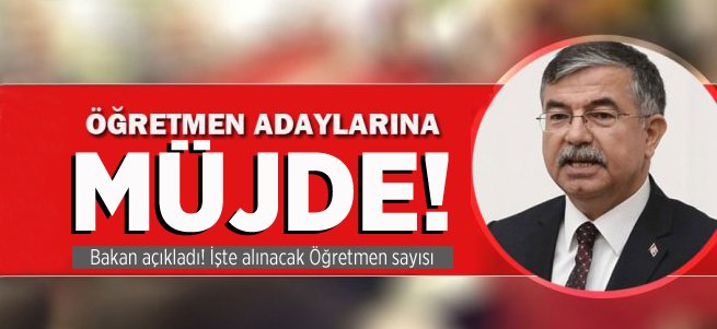 Bakan'dan öğretmen adaylarına müjde