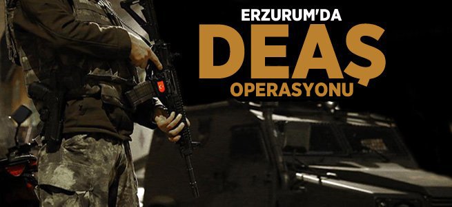 Erzurum'da DEAŞ operasyonu