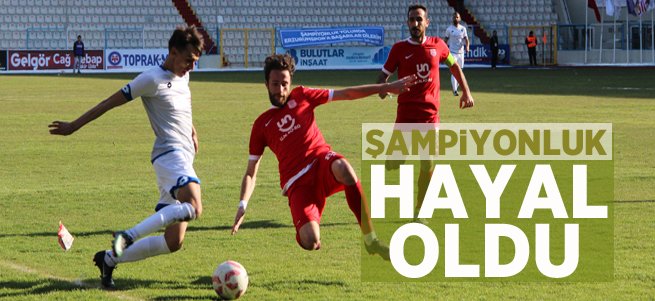 Şampiyonluk hayal oldu