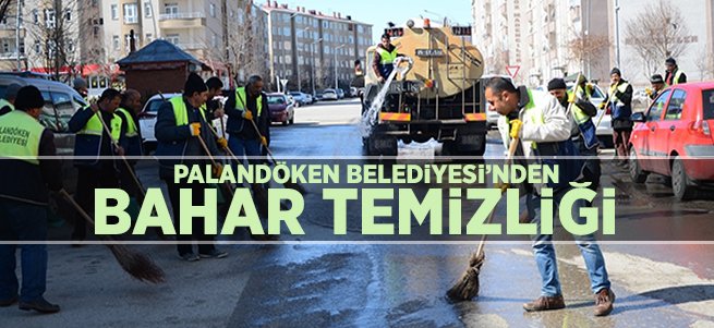 Palandöken Belediyesi'nden bahar temizliği