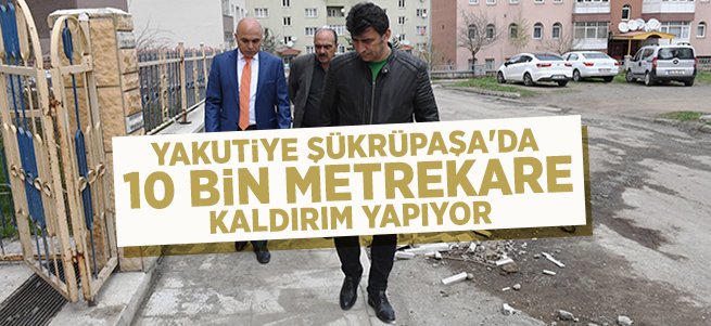 Şükrüpaşa'da 10 bin metre kaldırım yapılıyor