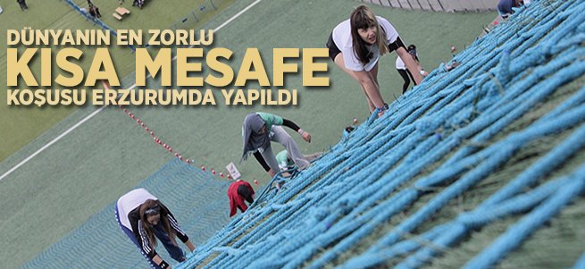 Kısa mesafe koşusu Erzurum’da yapıldı