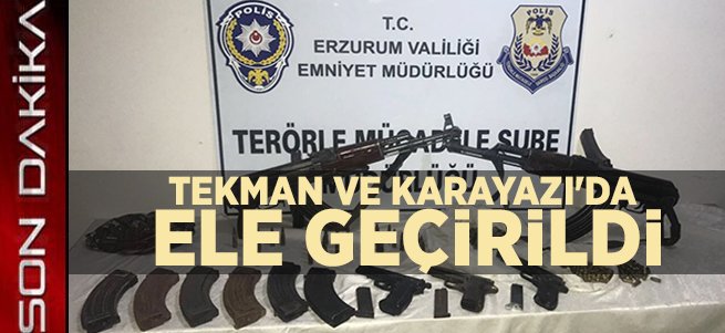 Tekman ve Karayazı'da terör operasyonu