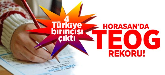 Horasan’dan 4 Türkiye birincisi çıktı