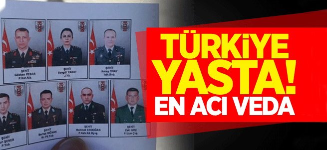 13 şehit için Şırnak'ta en acı tören