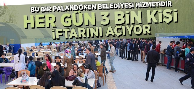 Palandöken'de 3 bin vatandaşa iftar veriliyor