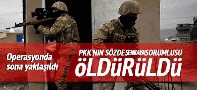 PKK'nın sözde Şenkaya sorumlusu öldürüldü