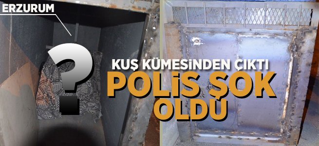 Kuş kümesinden çıkanlar Polisi bile şaşırttı!