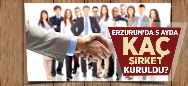 Erzurum’da 5 ayda onlarca şirket kuruldu