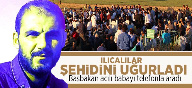 Ilıcalılar Şehidini Uğurladı